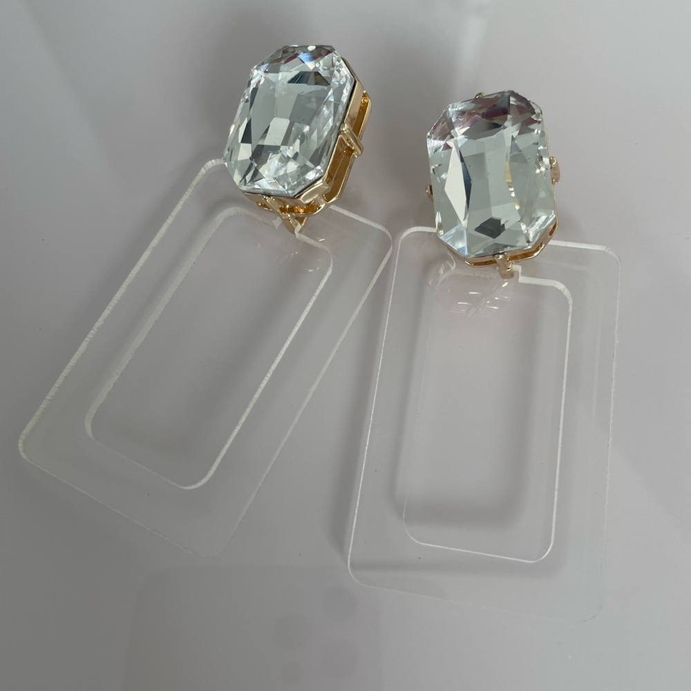 BaubleBar Jewel / Acrylic Statement Earrings